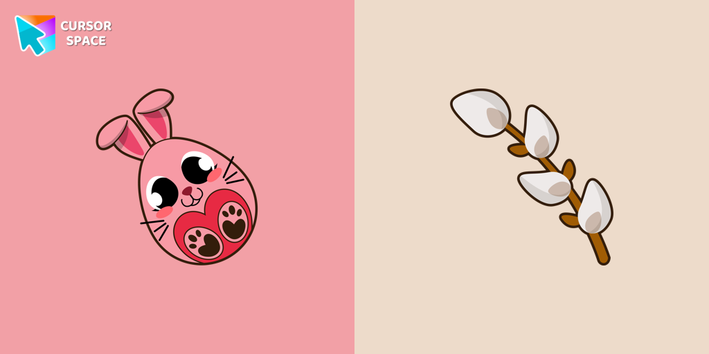 Custom Cursor Easter Egg Bunny Theme